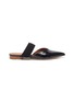 Main View - Click To Enlarge - MALONE SOULIERS - 'Maisie' braided band croc embossed leather flats