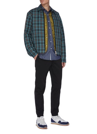 Figure View - Click To Enlarge - NANAMICA - Panel outseam check ripstop pants