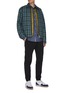 Figure View - Click To Enlarge - NANAMICA - Stripe panel button-up wind shirt