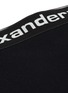 Detail View - Click To Enlarge - T BY ALEXANDER WANG - Logo print elastic high waist bodycon mini skirt