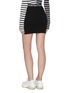 Back View - Click To Enlarge - T BY ALEXANDER WANG - Logo print elastic high waist bodycon mini skirt