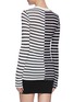 Back View - Click To Enlarge - T BY ALEXANDER WANG - Contrast bi colour stripe long sleeve T-shirt