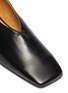 Detail View - Click To Enlarge - JIL SANDER - Bamboo ankle ring leather ballerina flats