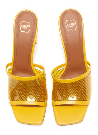 Detail View - Click To Enlarge - MALONE SOULIERS - 'Demi 85mm' mesh leather sandals