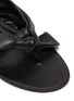 Detail View - Click To Enlarge - JIL SANDER - Bow embellished flat leather sandals