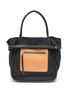 Main View - Click To Enlarge - PROENZA SCHOULER - 'Inside Out' leather panel canvas tote bag