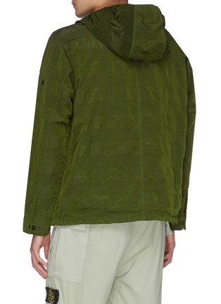 Back View - Click To Enlarge - STONE ISLAND SHADOW PROJECT - Contrast topstitch hooded anorak