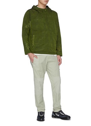 Figure View - Click To Enlarge - STONE ISLAND SHADOW PROJECT - Contrast topstitch hooded anorak