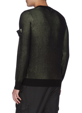 Back View - Click To Enlarge - STONE ISLAND SHADOW PROJECT - Bi-colour knit sweater