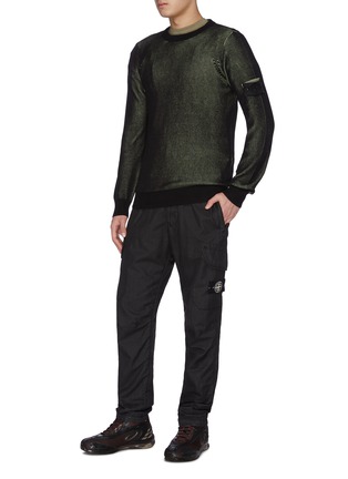 Figure View - Click To Enlarge - STONE ISLAND SHADOW PROJECT - Bi-colour knit sweater