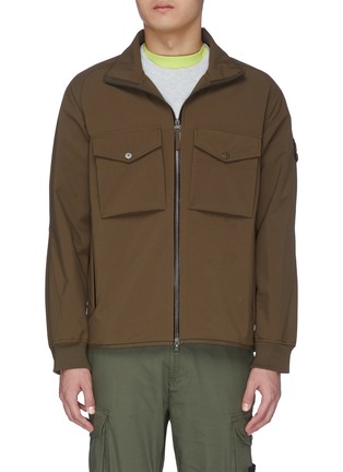 Main View - Click To Enlarge - STONE ISLAND - 'Ghost' cargo pocket zip-up jacket