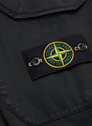  - STONE ISLAND - Logo patch cargo pants