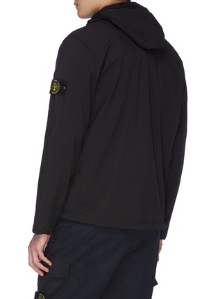 Detail View - Click To Enlarge - STONE ISLAND - Logo patch sleeve zip-up jacket