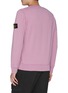 Back View - Click To Enlarge - STONE ISLAND - Logo patch sleeve sweatshirt