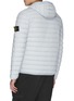 Back View - Click To Enlarge - STONE ISLAND - Loom woven down stretch puffer jacket