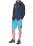 Figure View - Click To Enlarge - STONE ISLAND - Brushed cotton cargo shorts