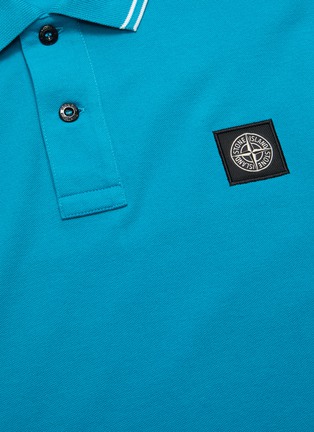  - STONE ISLAND - Logo Appliquéd Polo Shirt