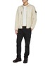Figure View - Click To Enlarge - STONE ISLAND - Chest pocket zip-up overshirt