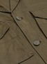  - STONE ISLAND - 'Ghost piece' logo patch cotton twill jacket