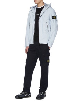 Figure View - Click To Enlarge - STONE ISLAND - 'Membrana 3L TC' hooded jacket