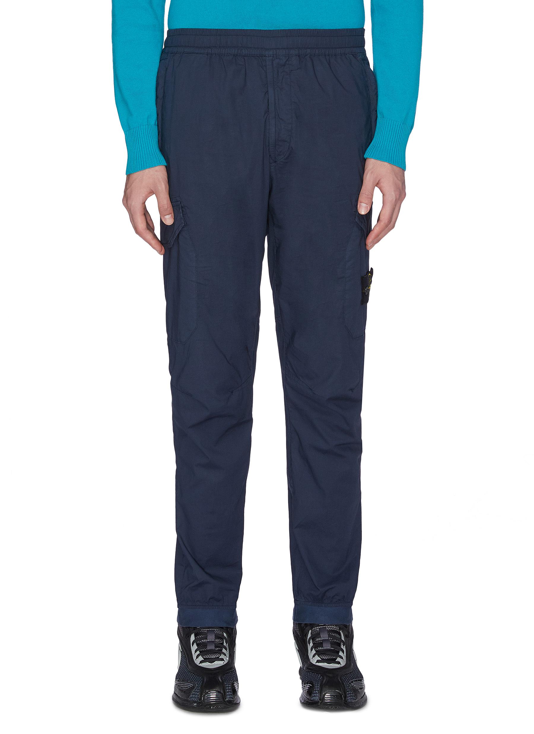 blue stone island joggers