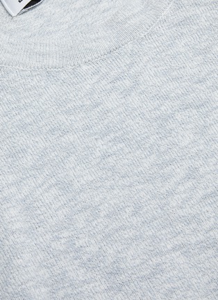  - STONE ISLAND - Logo patch cotton sweater