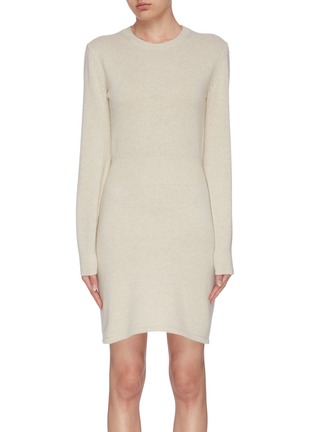 Main View - Click To Enlarge - THEORY - Cashmere wool blend rib knit dress