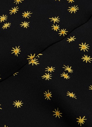 Detail View - Click To Enlarge - THEORY - Star print silk flare dress