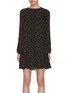 Main View - Click To Enlarge - THEORY - Star print silk flare dress