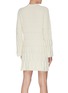 Back View - Click To Enlarge - THEORY - Flare sleeve cashmere wool cable knit dress