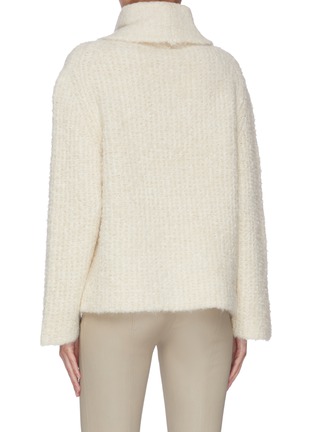 Back View - Click To Enlarge - THEORY - Fold-over neck sweater