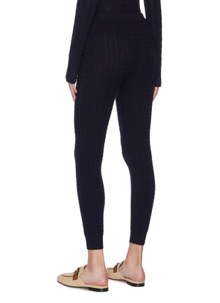 Back View - Click To Enlarge - THEORY - Cable knit leggings