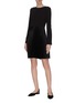 Figure View - Click To Enlarge - THEORY - Dart pleated crepe dress