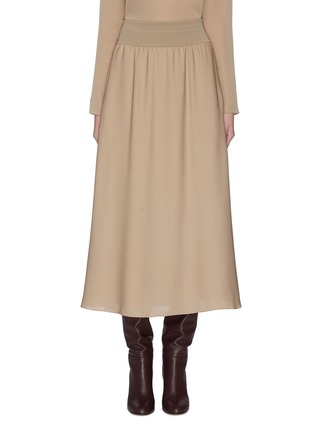 Main View - Click To Enlarge - THEORY - Rib waistband silk skirt