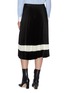 Back View - Click To Enlarge - THEORY - Contrast stripe pleated skirt