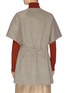 Back View - Click To Enlarge - THEORY - Zip short sleeve bell coat
