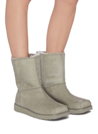 Figure View - Click To Enlarge - UGG - X Eckhaus Latta '''Block boot' suede shoes