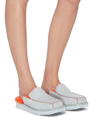 Figure View - Click To Enlarge - UGG - X Eckhaus Latta '''Block slide' suede shoes