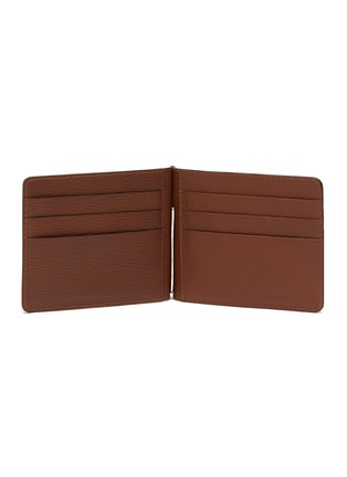 Figure View - Click To Enlarge - JEAN ROUSSEAU - Embossed calfskin leather money clip wallet