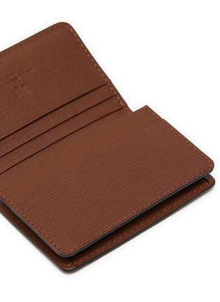 Detail View - Click To Enlarge - JEAN ROUSSEAU - Embossed calfskin leather business cardholder
