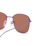 Detail View - Click To Enlarge - BALENCIAGA - Metal frame aviator sunglasses