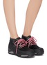 Figure View - Click To Enlarge - DIEMME - 'Asiago' calf hair chunky hiker boots