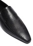 Detail View - Click To Enlarge - ROSETTA GETTY - Snake  D'Orsay leather loafers