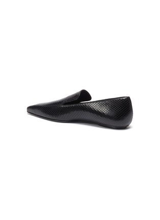  - ROSETTA GETTY - Snake  D'Orsay leather loafers