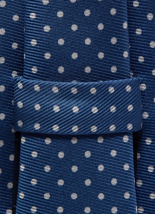 Detail View - Click To Enlarge - DRAKE'S - Polka dot silk tie