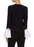 Back View - Click To Enlarge - ALEXANDER MCQUEEN - Flounce Sleeve Cardigan