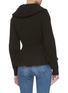 Back View - Click To Enlarge - ALEXANDER MCQUEEN - Chunky rib knit cinched cardigan
