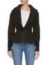 Main View - Click To Enlarge - ALEXANDER MCQUEEN - Chunky rib knit cinched cardigan