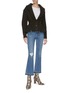 Figure View - Click To Enlarge - ALEXANDER MCQUEEN - Chunky rib knit cinched cardigan