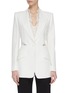 Main View - Click To Enlarge - ALEXANDER MCQUEEN - Lace panel blazer